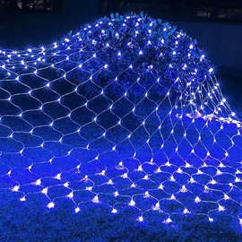 LED Kültéri Háló Fényháló KÉK 1,6m x 1,2m