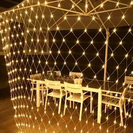 LED Kültéri Háló Fényháló Meleg fehér 1,6m x 1,2m