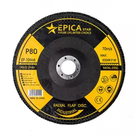 Epica Star lamellás csiszolókorong csiszolótárcsa P80 180mm EP-10466