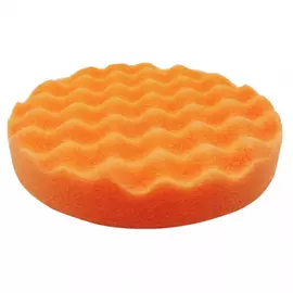 Polírozó korong szivacs narancssárga hullámos 180mm