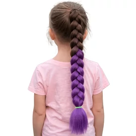 Lila fonott hajhosszabbítás - Cosplay &amp; farsangi paróka kiegészítő