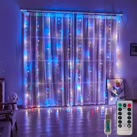 Micro LED fényfüggöny 8 fénymóddal 3m x 2m beltéri multikolor