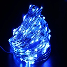 LED elemes fényhuzal 3-10M vízálló Kék 8 Program