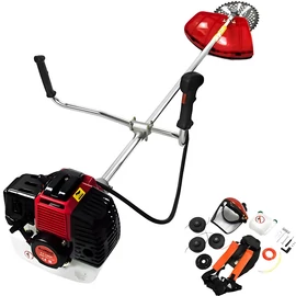 Kraftech benzines fűkasza 73cm3 bozótvágó 12db tartozék 6,2 lóerő RX680-PRO