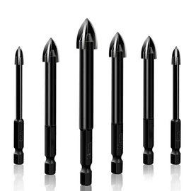 Üveg és csempe fúrószár készlet 6 részes 4-12mm