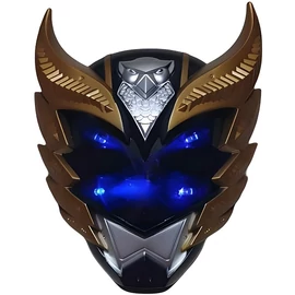 Világítós Power Rangers Arany-Fekete​ Maszk - Halloween, Farsangi jelmezhez