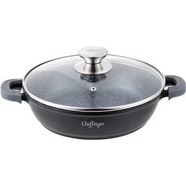 Cheffinger Márvány Bevonatú 32cm Lábas Fedővel CF-SC32