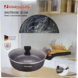 Rosenberg Wok Serpenyő levehető fogantyúval 32cm