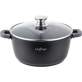 Cheffinger Márvány Bevonatú 24cm Lábas Fedővel CF-DC24