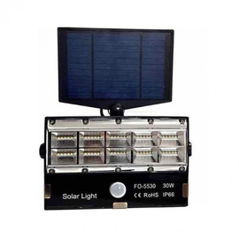 Kültéri 30W-Os Napelemes Reflektor - Állítható Solar Panel