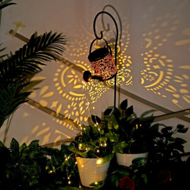 Kültéri napelemes locsolókanna világítás 80 cm meleg fehér