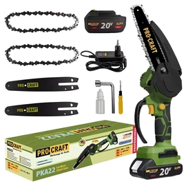 Procraft Akkus Mini Láncfűrész 20V PKA22