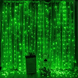 LED Fényfüggöny Zöld Többfajta Méretben 