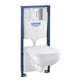 Grohe Solido Alpin fehér 5in1 WC szett, 1,13 méteres telepítési magasság 2cs