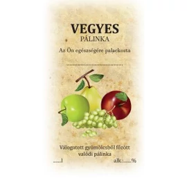 Matrica vegyes pálinka 1 db