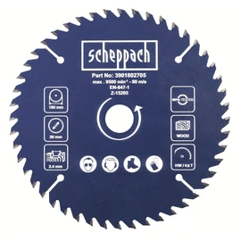 Scheppach fűrészlap 160/20mm, 48f DIVAR 55 / PL 55-höz