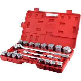KrafTech 21 Darabos 3/4"-os Meghajtású Króm Dugókulcs Készlet HB-6889