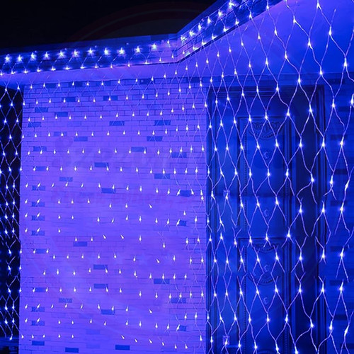 LED Kültéri Fényháló Toldható KÉK 1,6m x 1,2m LED Kültéri Fényháló Toldható KÉK 1,6m x 1,2m