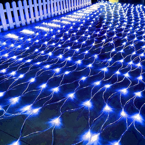 LED Kültéri Fényháló Toldható KÉK 1,6m x 1,2m LED Kültéri Fényháló Toldható KÉK 1,6m x 1,2m