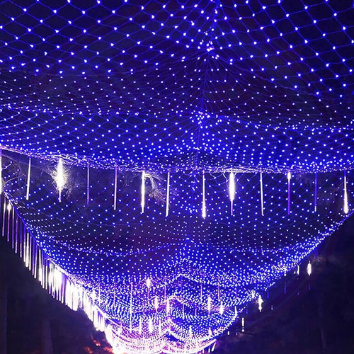LED Kültéri Fényháló Toldható KÉK 1,6m x 1,2m LED Kültéri Fényháló Toldható KÉK 1,6m x 1,2m