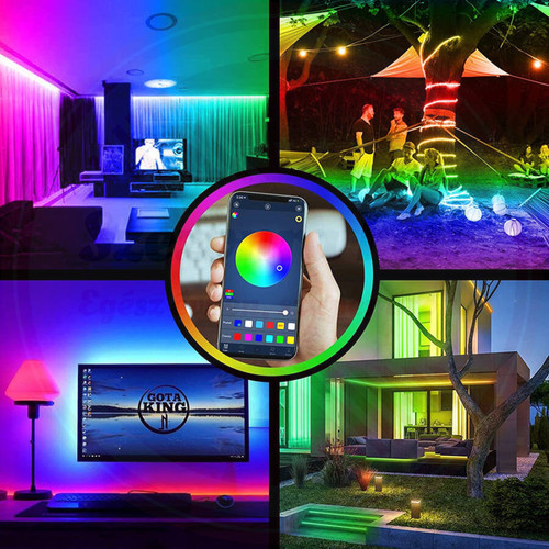RGB Bluetooth rugalmas LED szalag applikációs vezérléssel 5m