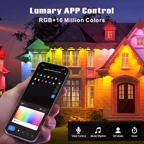 Okos RGB+IC kültéri LED dekorfény - 30 m, 72 RGB+IC LED, telefonról vezérelhető, IP67 vízálló Okos RGB+IC kültéri LED dekorfény - 30 m, 72 RGB+IC LED, telefonról vezérelhető, IP67 vízálló