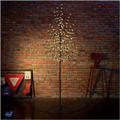 LED Dekorációs Fa 130cm Meleg fehér
