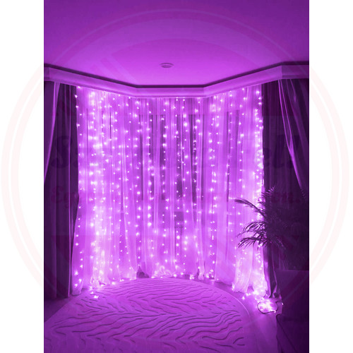 Fényfüggöny 2mx1,5m Lila 240 LED