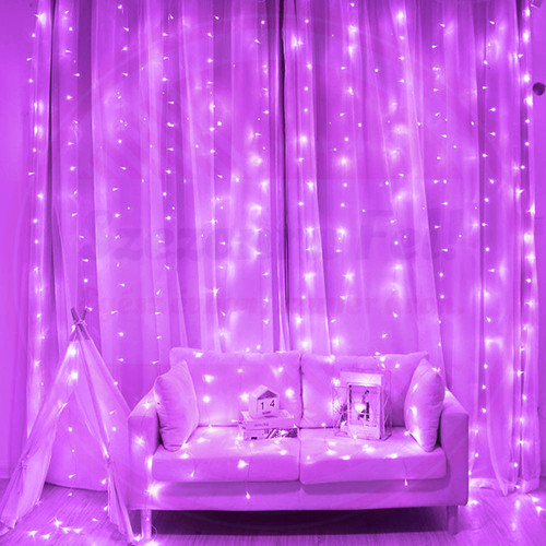 Fényfüggöny 2mx1,5m Lila 240 LED
