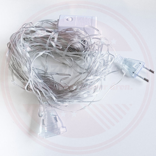 Micro LED fényfüggöny 8 fénymóddal 2m x 2m beltéri kék