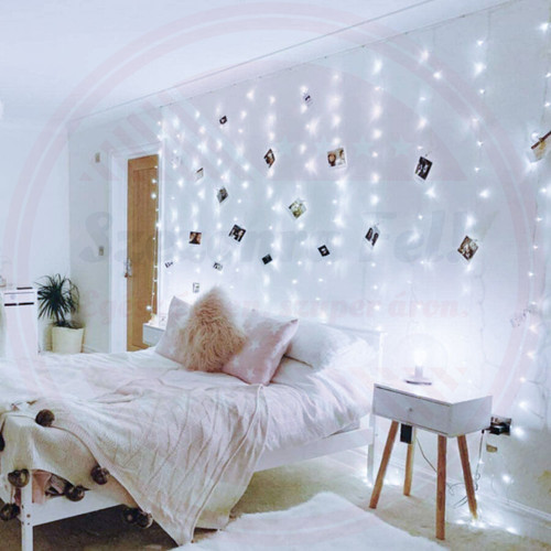 Micro LED fényfüggöny 8 fénymóddal 3m x 2m beltéri hideg fehér