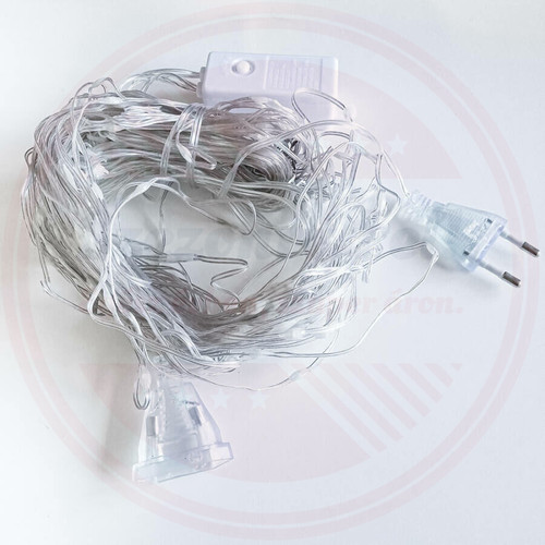 Micro LED fényfüggöny 8 fénymóddal 3m x 2m beltéri hideg fehér