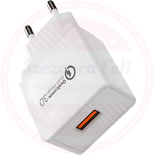 USB Hálózati Gyorstöltő 3A Kimenettel USB Hálózati Gyorstöltő 3A Kimenettel