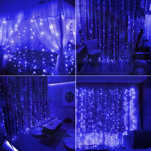 Fényfüggöny 2mx1,5m Kék 240 LED