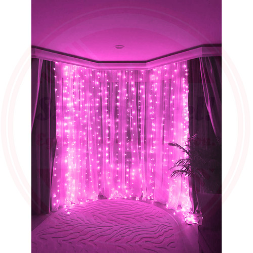 Fényfüggöny 2mx2m Pink 270 LED