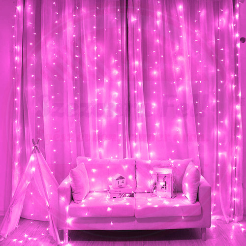 Fényfüggöny 2mx2m Pink 270 LED
