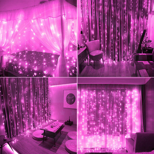 Fényfüggöny 2mx2m Pink 270 LED