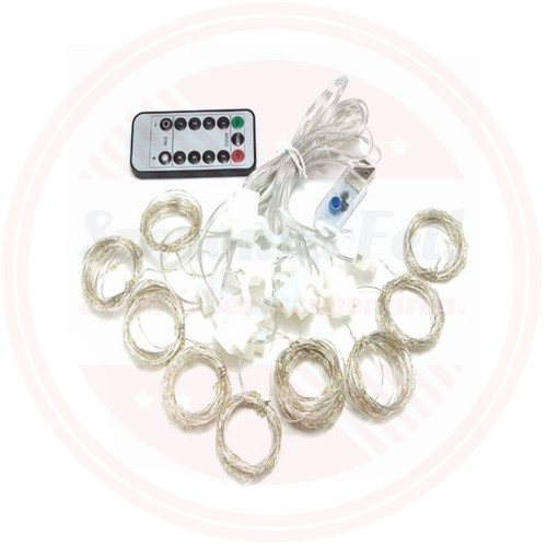 Távirányítós LED Fényfüggöny akasztóval 8 fénymód USB Multikolor 3m x 2m Távirányítós LED Fényfüggöny akasztóval 8 fénymód USB Multikolor 3m x 2m