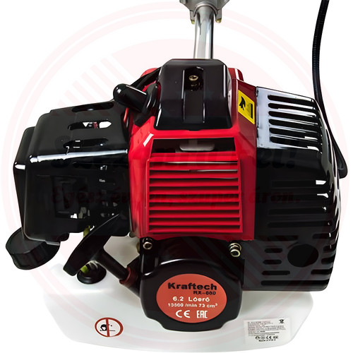 Kraftech benzines fűkasza 73cm3 bozótvágó 12db tartozék 6,2 lóerő RX680-PRO Kraftech benzines fűkasza 73cm3 bozótvágó 12db tartozék 6,2 lóerő RX680-PRO