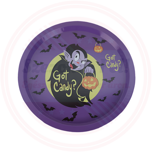 Halloween „Got Candy?” Vámpíros Tálca – Vidám és Praktikus Party Kiegészítő