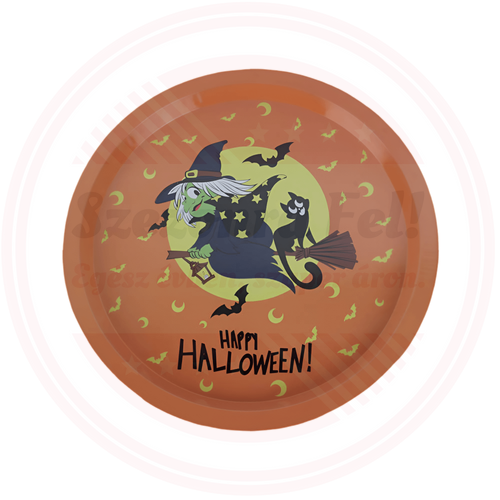 Halloween „Happy Halloween!” Boszorkányos Tálca – Vidám és Praktikus Party Kiegészítő