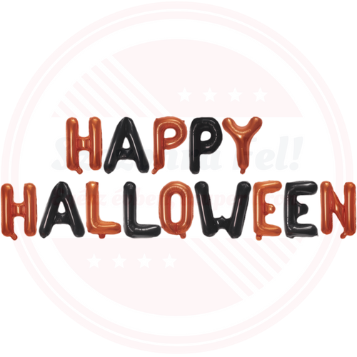 Halloween Fólia Lufi - „Happy Halloween” feliratos