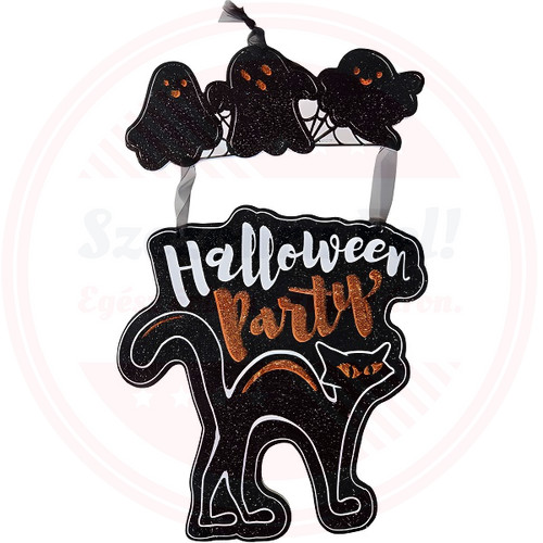 Szellem Fekete Macska Halloween dekoráció