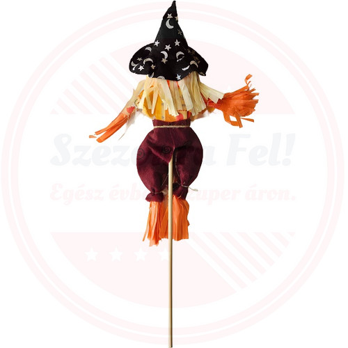 Boszorkány Tökfej Figurás Fekete Halloween dekoráció Boszorkány Tökfej Figurás Fekete Halloween dekoráció