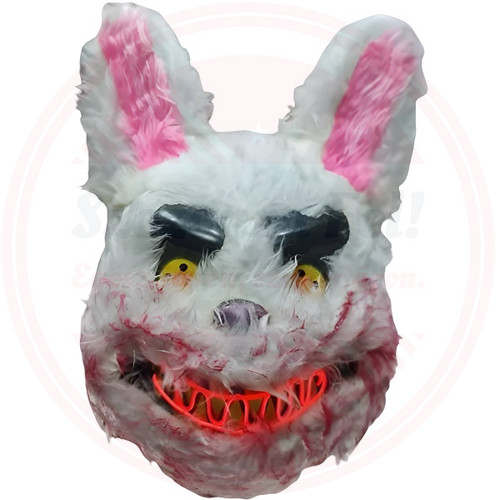 Világítós Rém Nyúl Maszk-Halloween, Farsangi jelmezhez