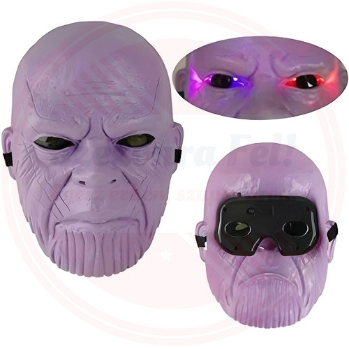 Világítós Thanos Marvel maszk-Halloween, Farsangi jelmezhez Világítós Thanos Marvel maszk-Halloween, Farsangi jelmezhez