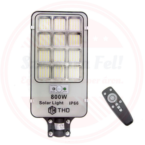 Napelemes szolár kültéri LED lámpa beépített szolár panellel távirányítóval 512LED 800W
