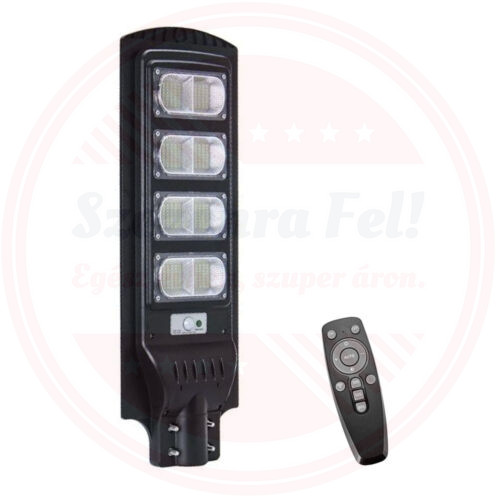 Napelemes mozgásérzékelős LED lámpa távirányítóval 360W J55-DK-360W Napelemes mozgásérzékelős LED lámpa távirányítóval 360W J55-DK-360W