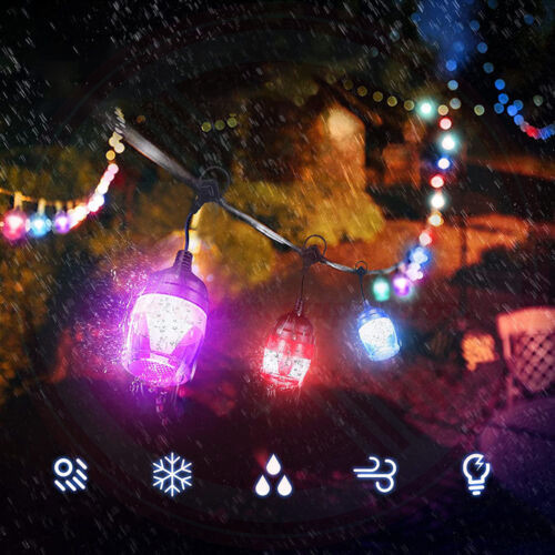 Bluetooth kültéri okos LED égősor színes 9m F12C Bluetooth kültéri okos LED égősor színes 9m F12C