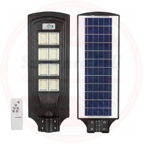 Napelemes mozgásérzékelős utcai LED lámpa távirányítóval 800W 432db LED Napelemes mozgásérzékelős utcai LED lámpa távirányítóval 800W 432db LED